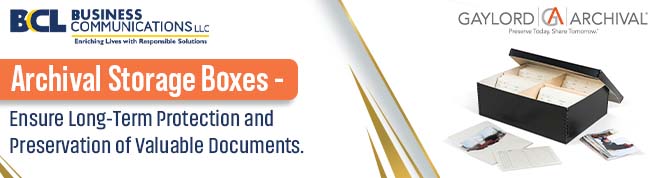Archival Storage Boxes - Ensure Long-Term Protection and Preservation of Valuable Documents.