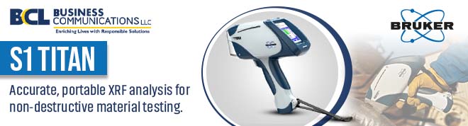 S1 TITAN - Accurate, portable XRF analysis for non-destructive material testing.