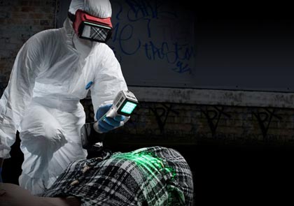 POWERFUL ALTERNATE LIGHT SOURCES FOR CRIME SCENE AND LABORATORY