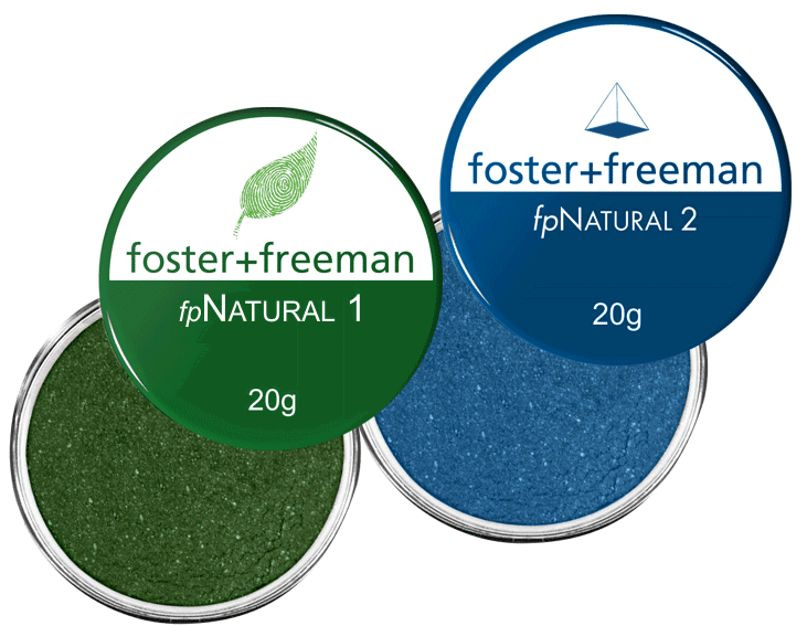 IR FLUORESCENT FINGERPRINT POWDERS